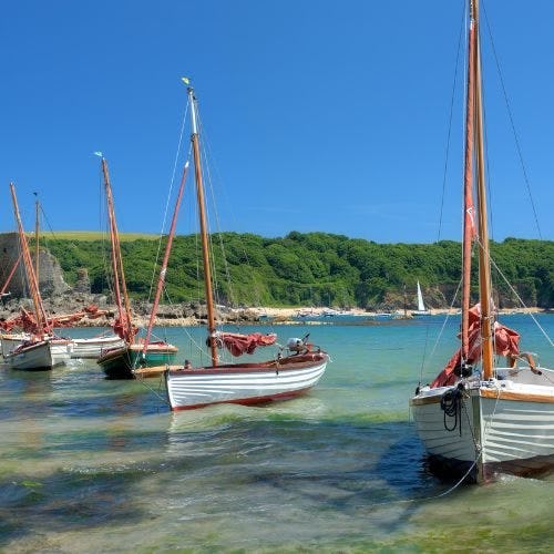 Fishing boats in Devon