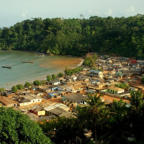 Ghana fishing village