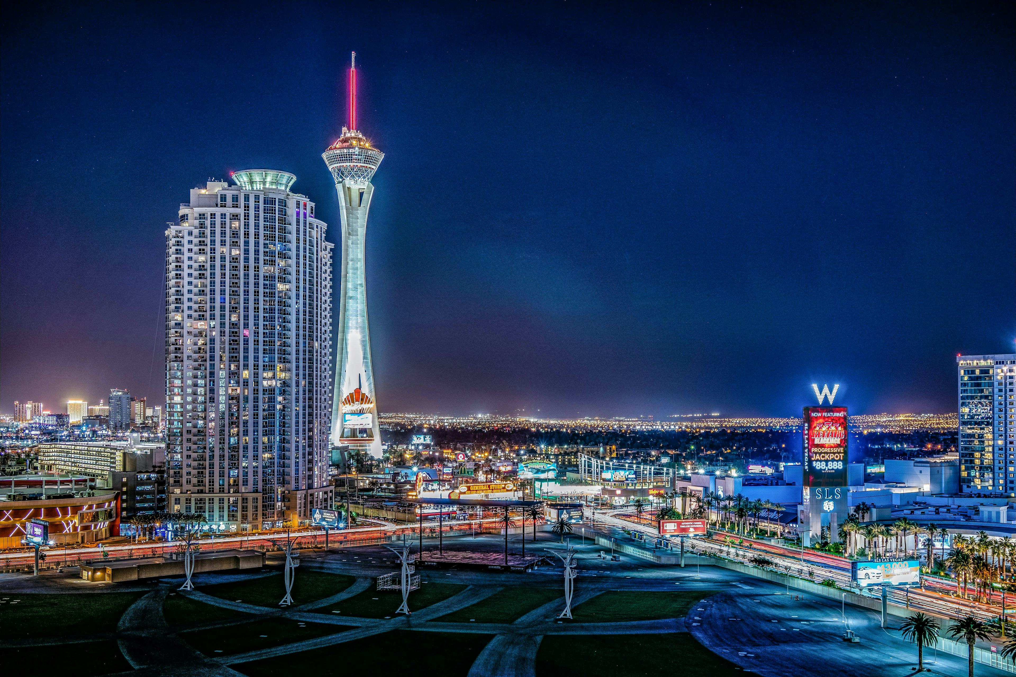 Las Vegas City Skyline Night time
