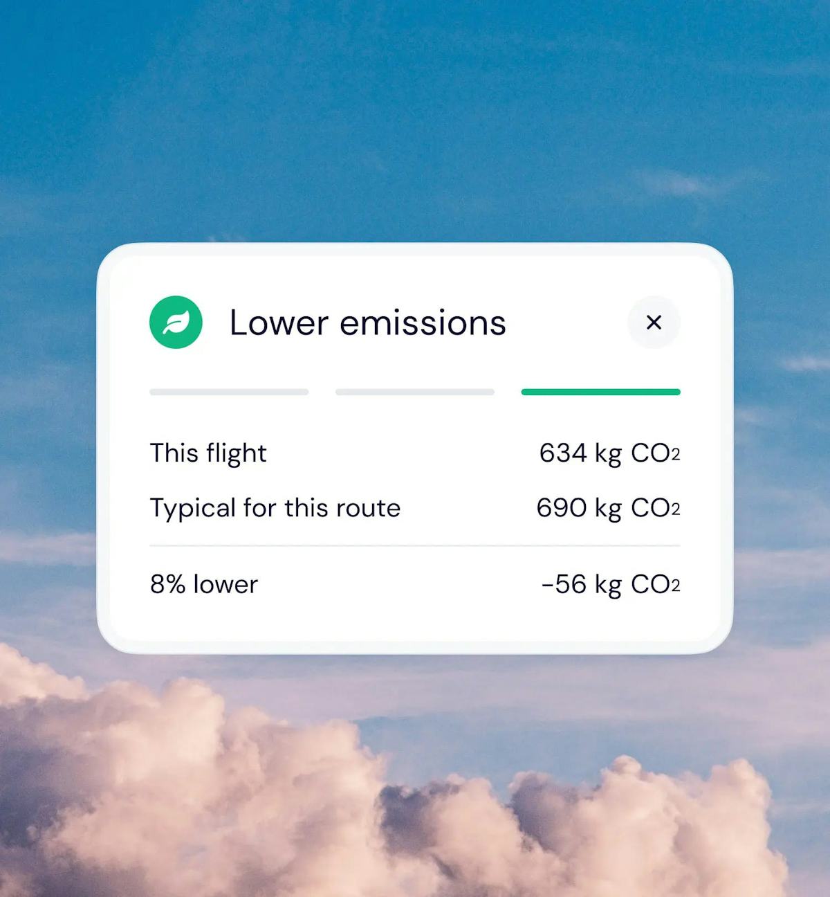 Lower emissions