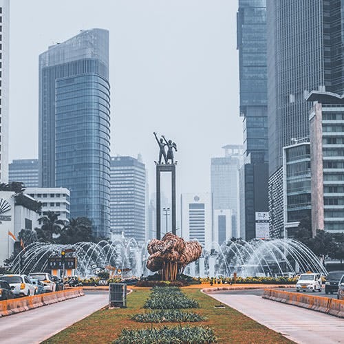 Welcoming Statue in Jakarta, Indonesia