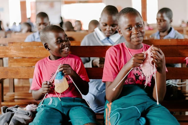Children at school in Ghana