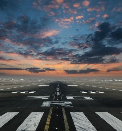 Picture of an Airport Runway