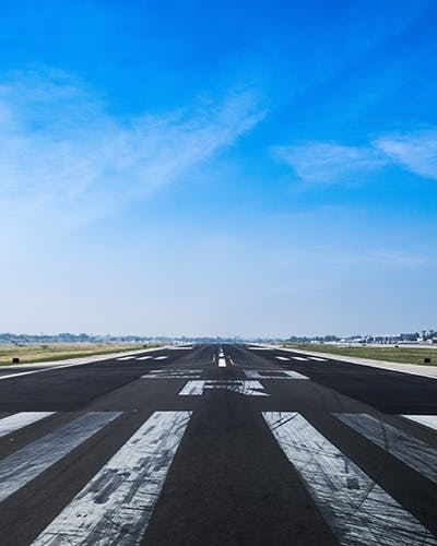 Picture of airport runway